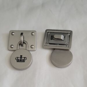 Juicy Couture 2 Silver Crown Emblem  charm replacement